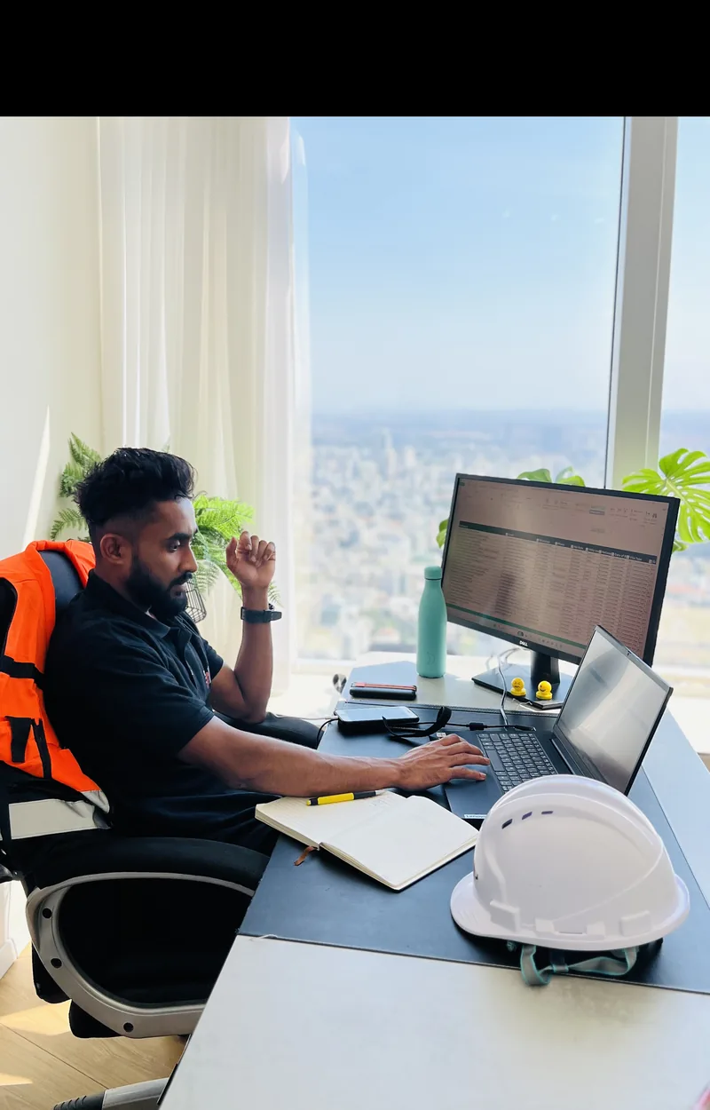 Dilash managing workforce operations from the Tel Aviv office